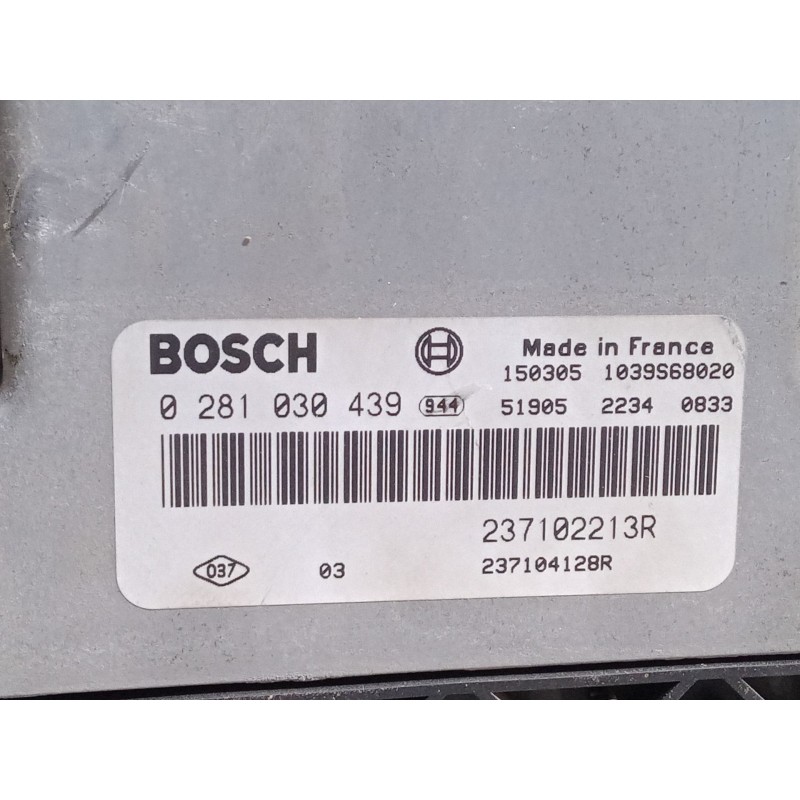 Recambio de centralita motor uce para dacia dokker monospace (ke_) 1.5 dci / blue dci 75 (keaj, keah, kejw) referencia OEM IAM 0