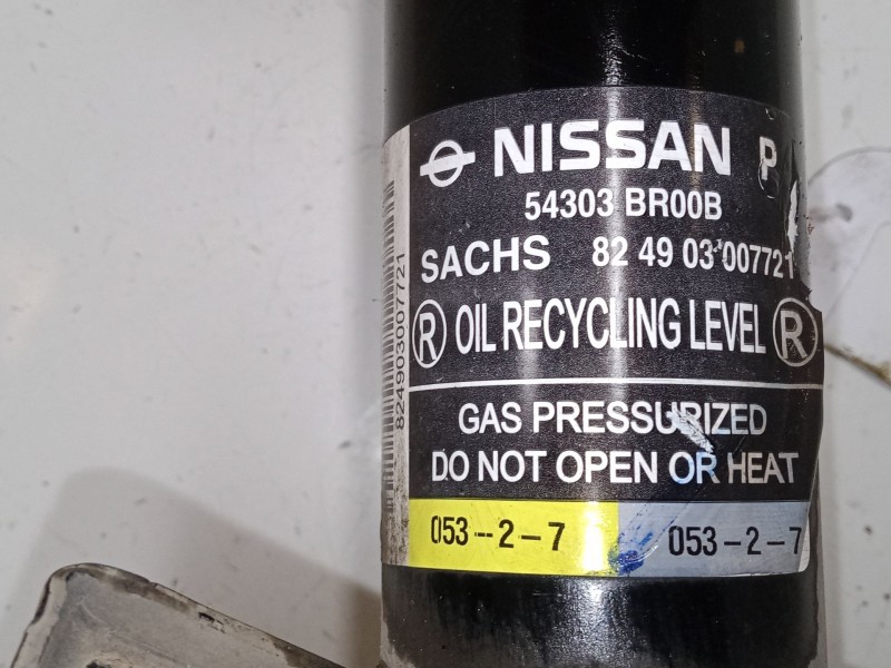 Recambio de amortiguador delantero izquierdo para nissan qashqai / qashqai +2 i (j10, nj10, jj10e) 1.5 dci referencia OEM IAM   