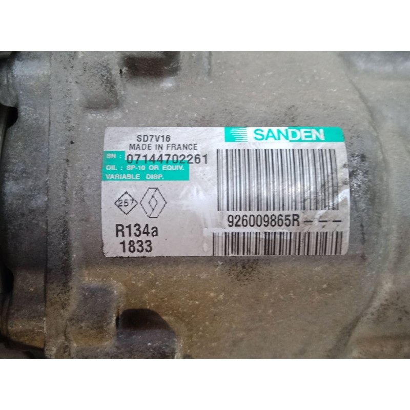 Recambio de compresor a/a para nissan qashqai / qashqai +2 i (j10, nj10, jj10e) 1.5 dci referencia OEM IAM 926009865R  