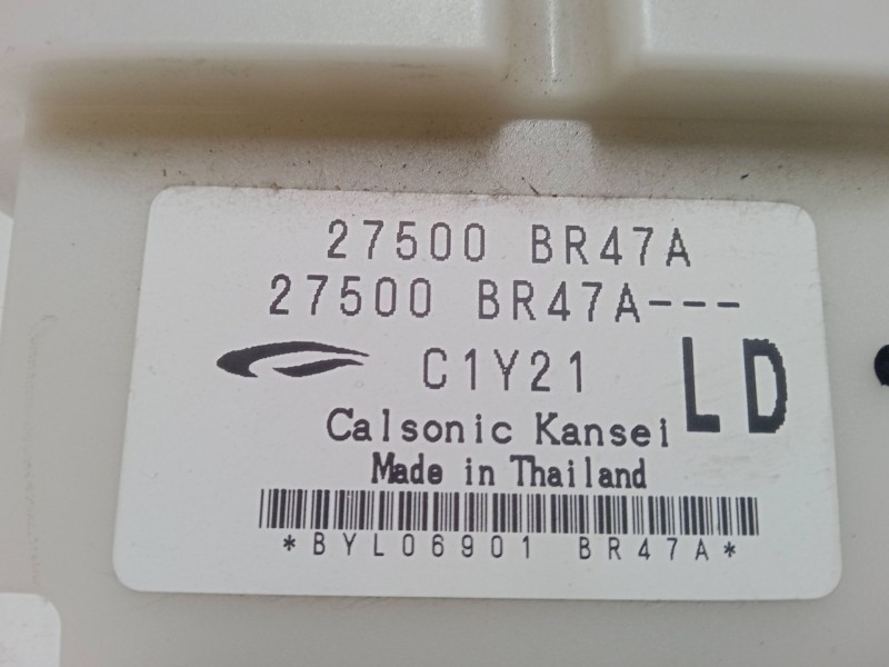 Recambio de mando climatizador para nissan qashqai / qashqai +2 i (j10, nj10, jj10e) 1.5 dci referencia OEM IAM 27500BR47A  