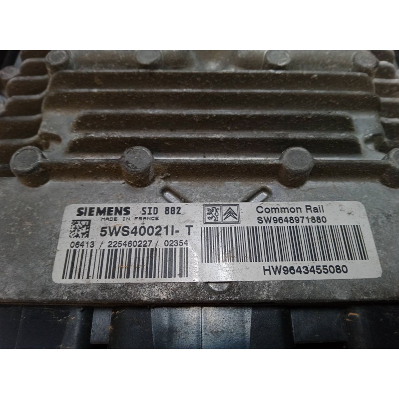 Recambio de centralita motor uce para citroën c3 i (fc_, fn_) 1.4 hdi referencia OEM IAM 9643455080  