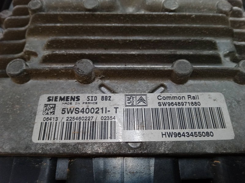 Recambio de centralita motor uce para citroën c3 i (fc_, fn_) 1.4 hdi referencia OEM IAM 9643455080  