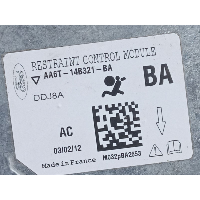 Recambio de centralita airbag para ford fiesta vi (cb1, ccn) 1.6 tdci referencia OEM IAM AA6T14B321BA  