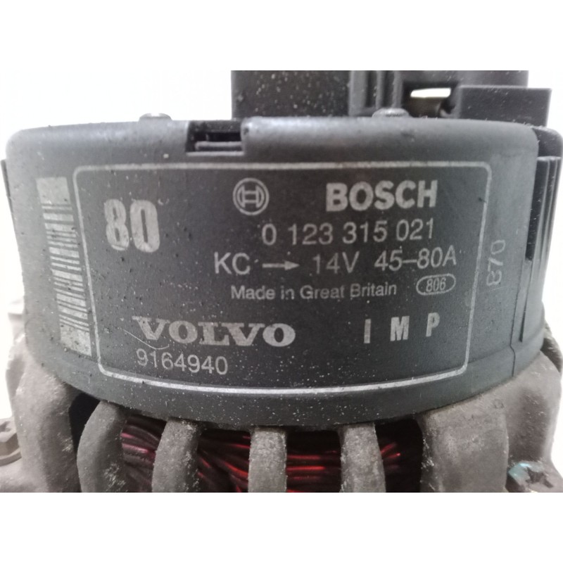 Recambio de alternador para volvo s40 i (644) 1.6 referencia OEM IAM 0123315021  