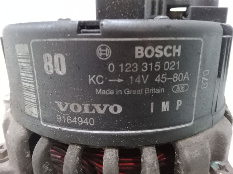 Recambio de alternador para volvo s40 i (644) 1.6 referencia OEM IAM 0123315021  