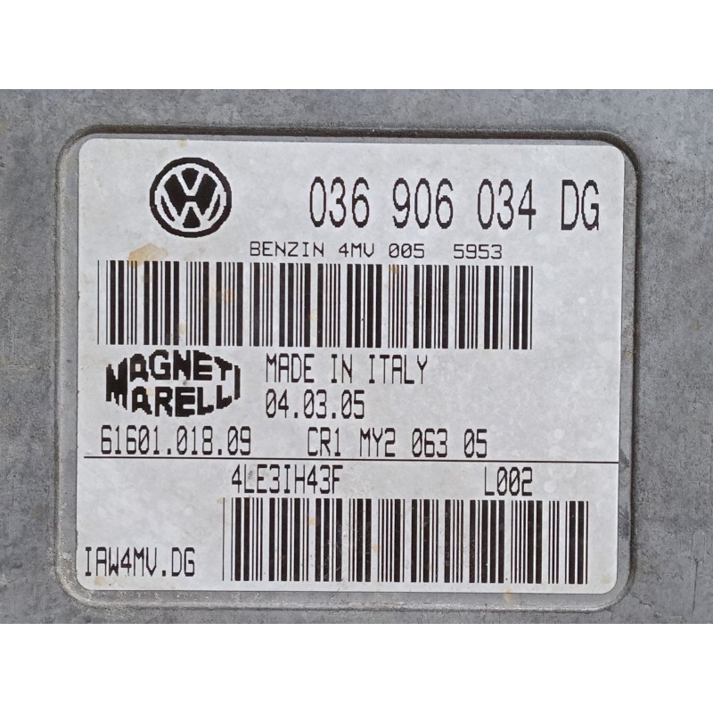 Recambio de centralita motor uce para seat ibiza iii (6l1) 2.0 referencia OEM IAM 036906034DG IAW4MVDG 6160101809
