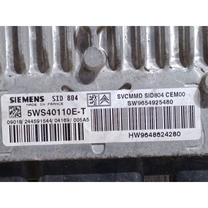 Recambio de centralita motor uce para citroën c3 ii (sc_) 1.4 hdi 70 (sc8hzc, sc8hr0, sc8hp4) referencia OEM IAM 9654925480 5WS4