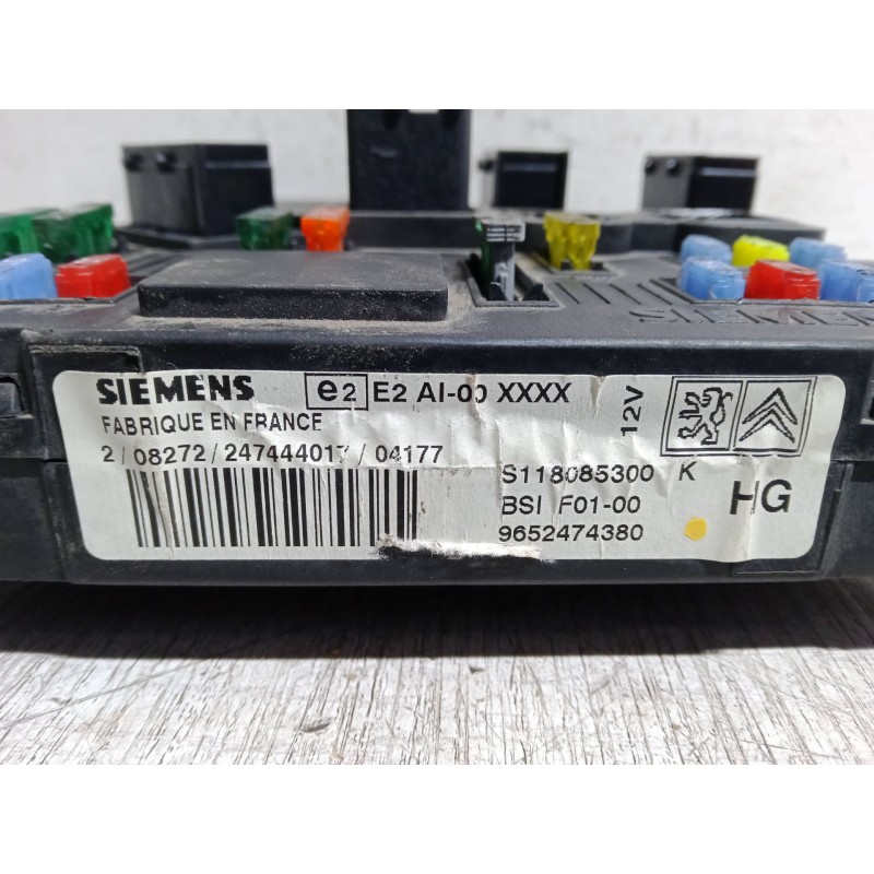 Recambio de bsi para citroën c3 ii (sc_) 1.4 hdi 70 (sc8hzc, sc8hr0, sc8hp4) referencia OEM IAM 9652474380 BSIF0100 S118085300 K