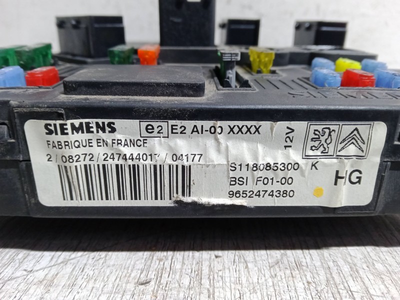 Recambio de bsi para citroën c3 ii (sc_) 1.4 hdi 70 (sc8hzc, sc8hr0, sc8hp4) referencia OEM IAM 9652474380 BSIF0100 S118085300 K