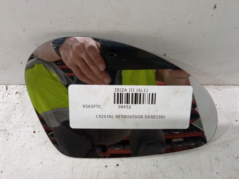 Recambio de cristal retrovisor derecho para seat ibiza iii (6l1) 1.4 tdi referencia OEM IAM   