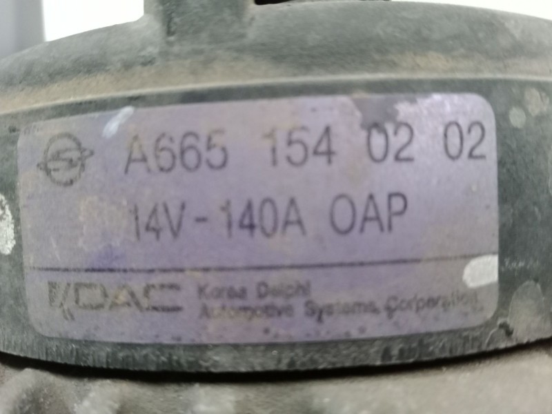 Recambio de alternador para ssangyong rodius i 2.7 xdi referencia OEM IAM A6651540202  