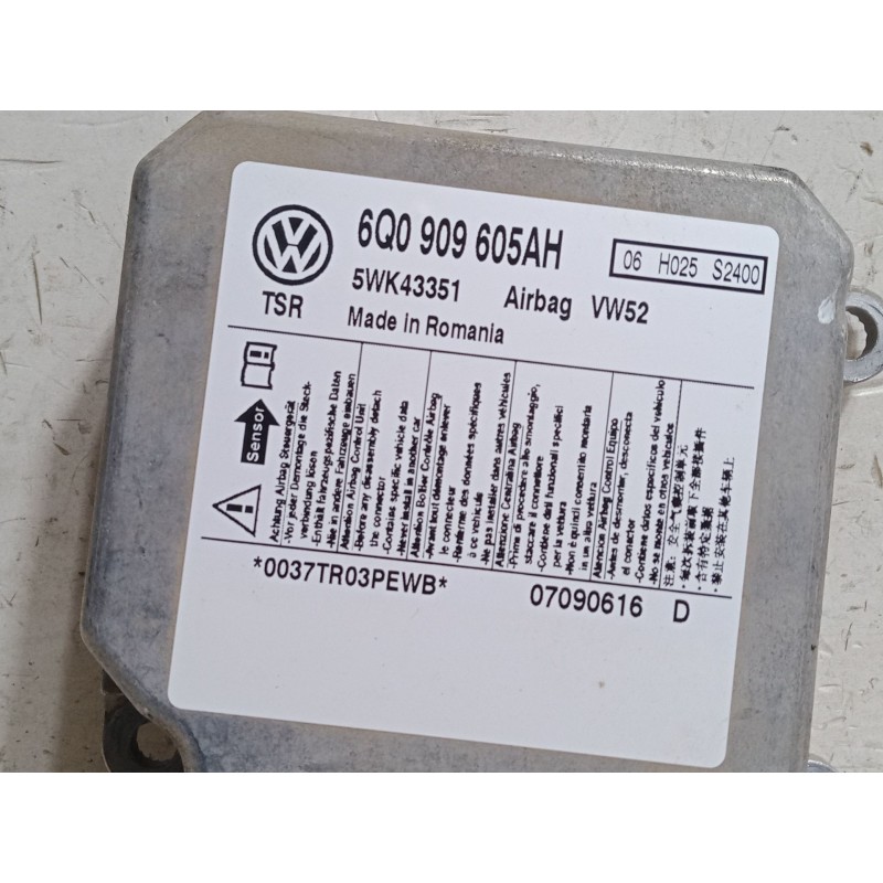 Recambio de centralita airbag para volkswagen caddy iii furgoneta/monovolumen (2ka, 2kh, 2ca, 2ch) 1.9 tdi 4motion referencia OE