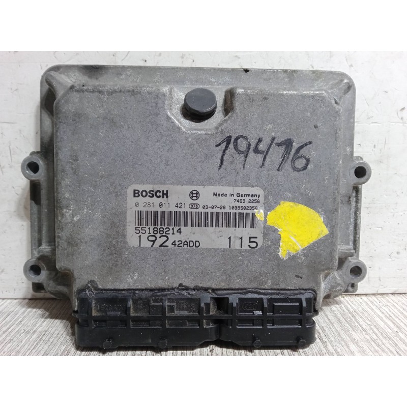 Recambio de centralita motor uce para fiat stilo multi wagon (192_) 1.9 jtd referencia OEM IAM 55188214 19242ADD 0281011421