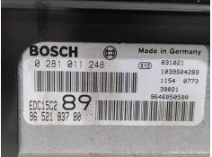 Recambio de centralita motor uce para peugeot 307 sw (3h) 2.0 hdi 110 referencia OEM IAM 9652183780EDC15C289. 0281011248 9646850