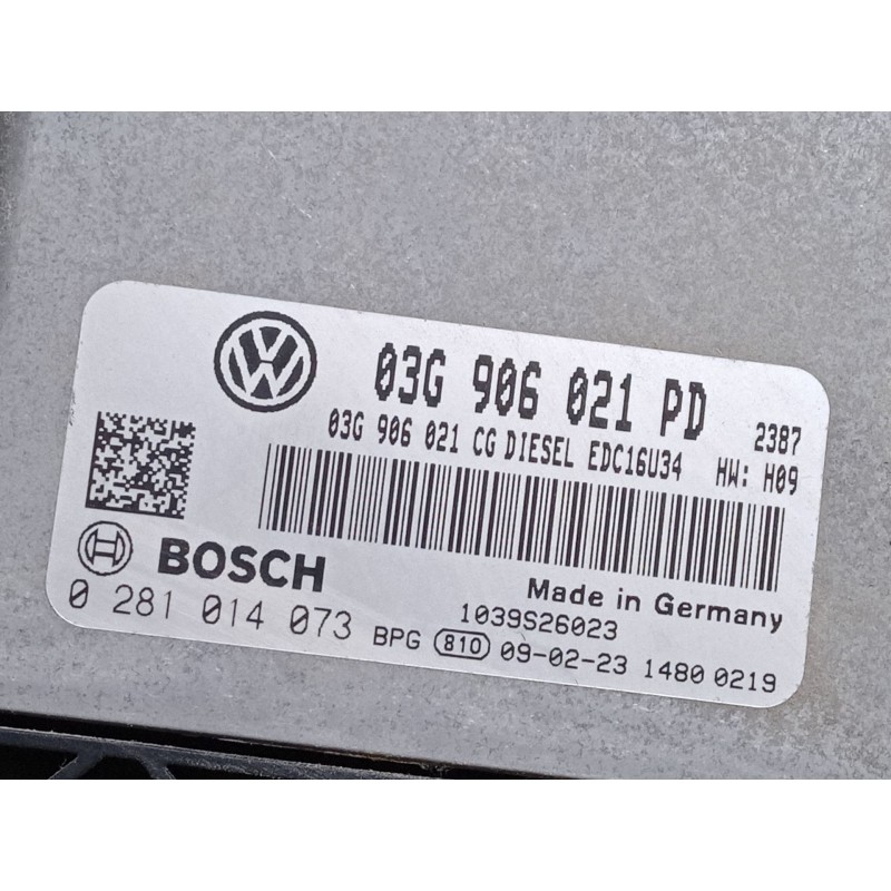 Recambio de centralita motor uce para volkswagen caddy iii furgoneta/monovolumen (2ka, 2kh, 2ca, 2ch) 1.9 tdi 4motion referencia