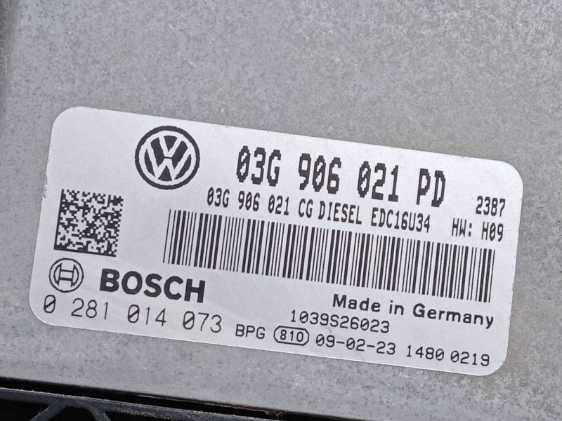 Recambio de centralita motor uce para volkswagen caddy iii furgoneta/monovolumen (2ka, 2kh, 2ca, 2ch) 1.9 tdi 4motion referencia