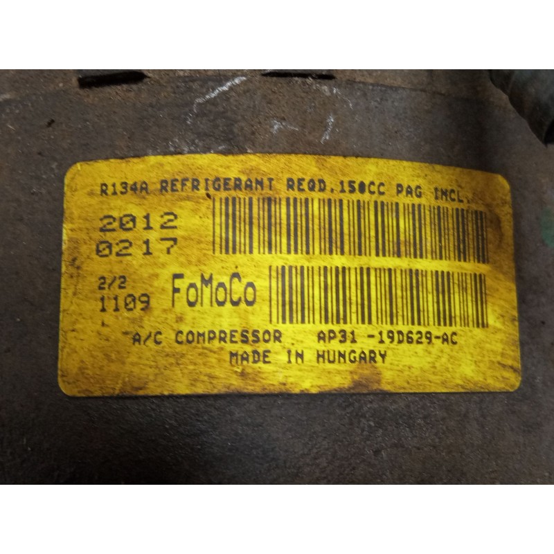 Recambio de compresor a/a para ford fiesta vi (cb1, ccn) 1.6 tdci referencia OEM IAM AP3119D629AC  