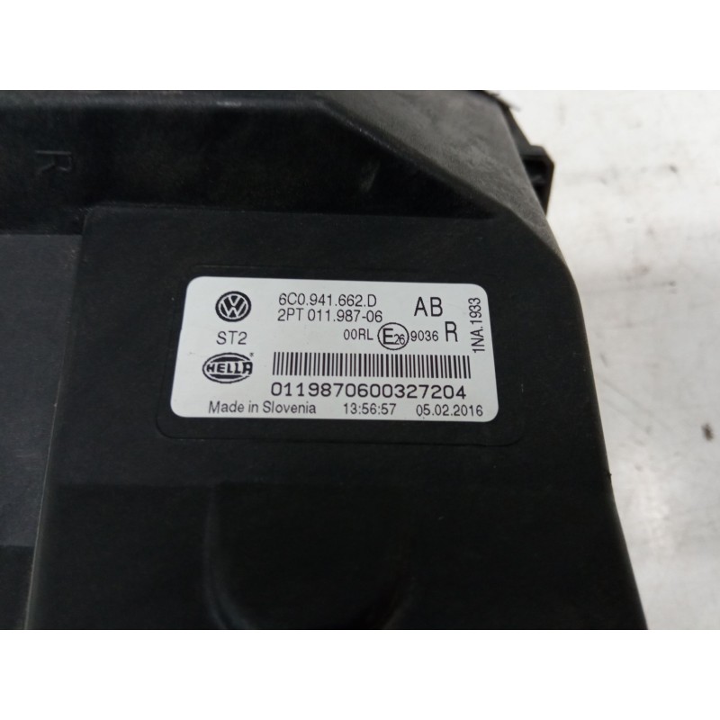 Recambio de faro antiniebla izquierdo para volkswagen polo v (6r1, 6c1) 1.2 tsi 16v referencia OEM IAM 6C0.941.662.D  