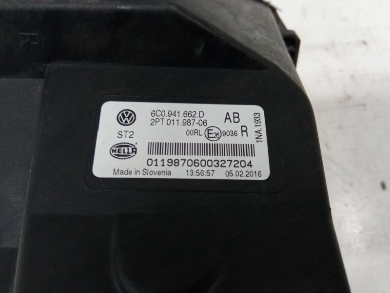 Recambio de faro antiniebla izquierdo para volkswagen polo v (6r1, 6c1) 1.2 tsi 16v referencia OEM IAM 6C0.941.662.D  