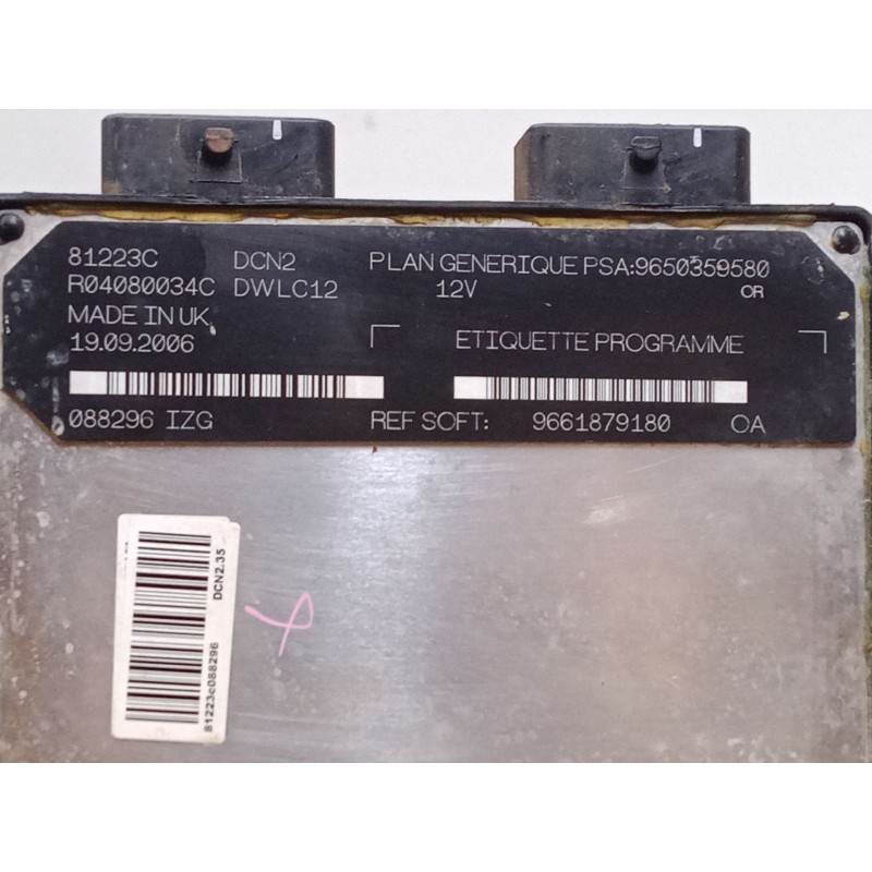 Recambio de centralita motor uce para citroën berlingo / berlingo first monospace (mf_, gjk_, gfk_) 1.9 d (mfwjz) referencia OEM