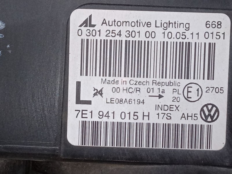 Recambio de faro izquierdo para volkswagen transporter t5 furgoneta (7ha, 7hh, 7ea, 7eh) 2.0 referencia OEM IAM    Recambio de faro izquierdo para volkswagen transporter t5 furgoneta (7ha, 7hh, 7ea, 7eh) 2.0 referencia OEM IAM