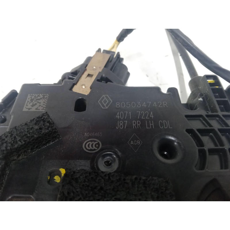 Recambio de cerradura puerta trasera izquierda para renault captur i (j5_, h5_) 1.2 tce 120 referencia OEM IAM   