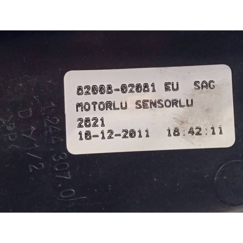 Recambio de retrovisor electrico derecho para renault clio iii grandtour (kr0/1_) 1.2 16v referencia OEM IAM 8200802081  