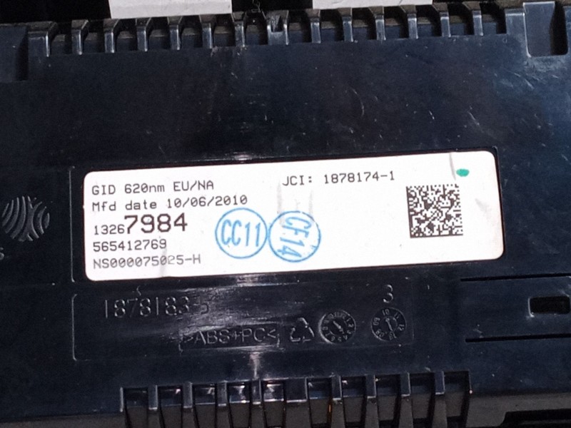 Recambio de warning para opel astra j (p10) 1.7 cdti (68) referencia OEM IAM 565412769  