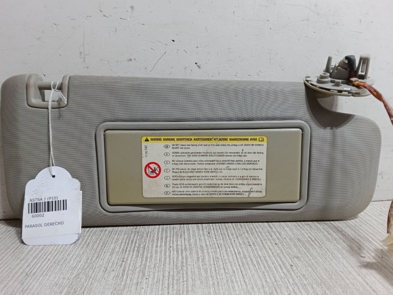 Recambio de parasol derecho para opel astra j (p10) 1.7 cdti (68) referencia OEM IAM   