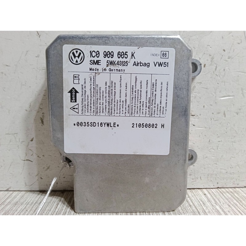 Recambio de centralita airbag para volkswagen polo iv sedán (9a4, 9a2, 9n2, 9a6) 1.4 referencia OEM IAM 1C0909605K  