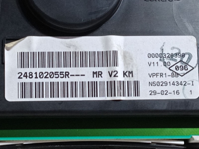 Recambio de cuadro instrumentos para dacia logan mcv ii 1.2 referencia OEM IAM 248102055R  