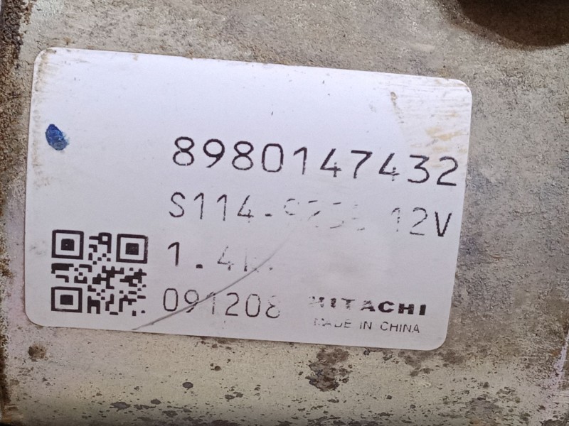 Recambio de motor arranque para opel meriva a monospace (x03) 1.7 cdti (e75) referencia OEM IAM 8980147432 12V S114925B