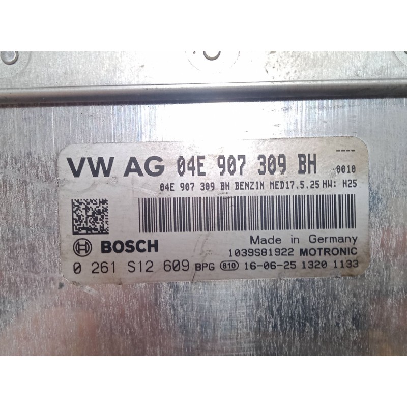 Recambio de centralita motor uce para seat leon (5f1) 1.4 tsi referencia OEM IAM 04E907309BH 0261S12609 1039S81922