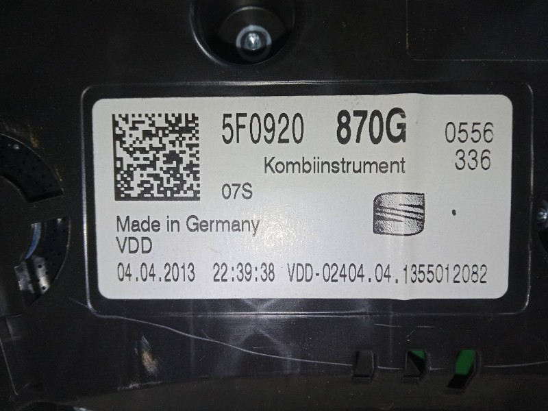 Recambio de cuadro instrumentos para seat leon st (5f8) 2.0 tdi referencia OEM IAM   