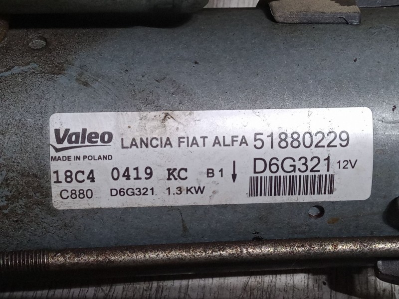 Recambio de motor arranque para fiat qubo (225_) 1.3 d multijet (225cxb1a, 225axb1a, 225cxb11, 225axb11,... referencia OEM IAM  