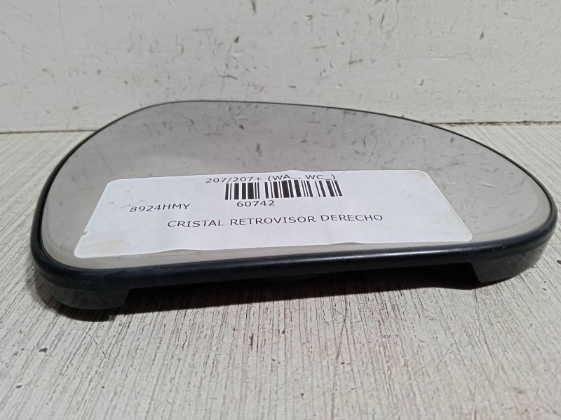 Recambio de cristal retrovisor derecho para peugeot 207/207+ (wa_, wc_) 1.4 referencia OEM IAM   