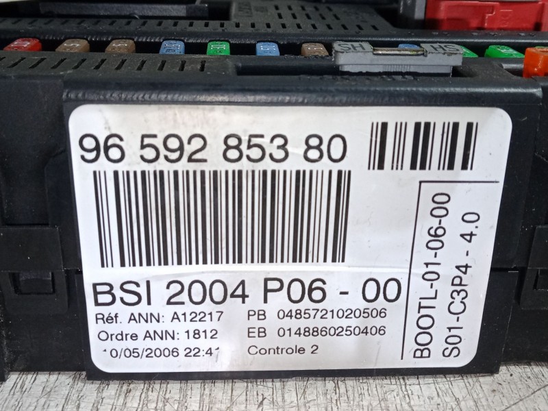 Recambio de bsi para peugeot 207/207+ (wa_, wc_) 1.4 referencia OEM IAM 9659285380 P06-00 BSI Recambio de bsi para peugeot 207/207+ (wa_, wc_) 1.4 referencia OEM IAM 9659285380 P06-00 BSI