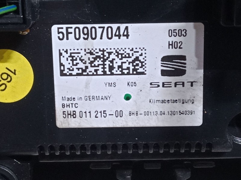 Recambio de mando climatizador para seat leon st (5f8) 2.0 tdi referencia OEM IAM 5F0907044  
