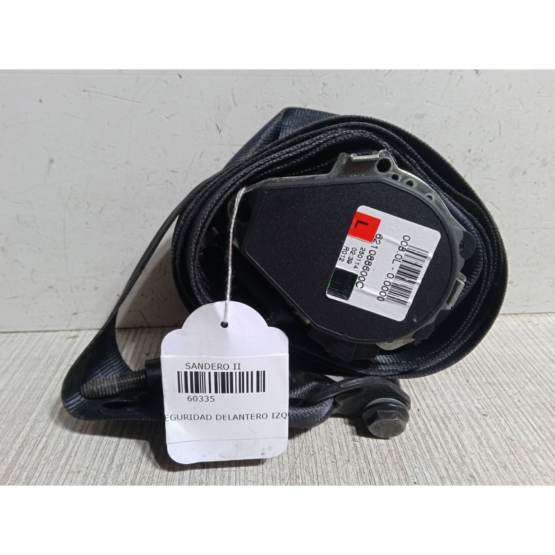 Recambio de cinturon seguridad delantero izquierdo para dacia sandero ii 1.5 dci 75 / blue dci 75 (b8jw, b8m4, b8ah, b8m7, b8m6)