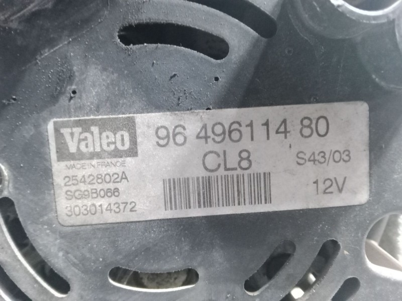 Recambio de alternador para peugeot 307 cc (3b) 2.0 16v referencia OEM IAM 9649611480  