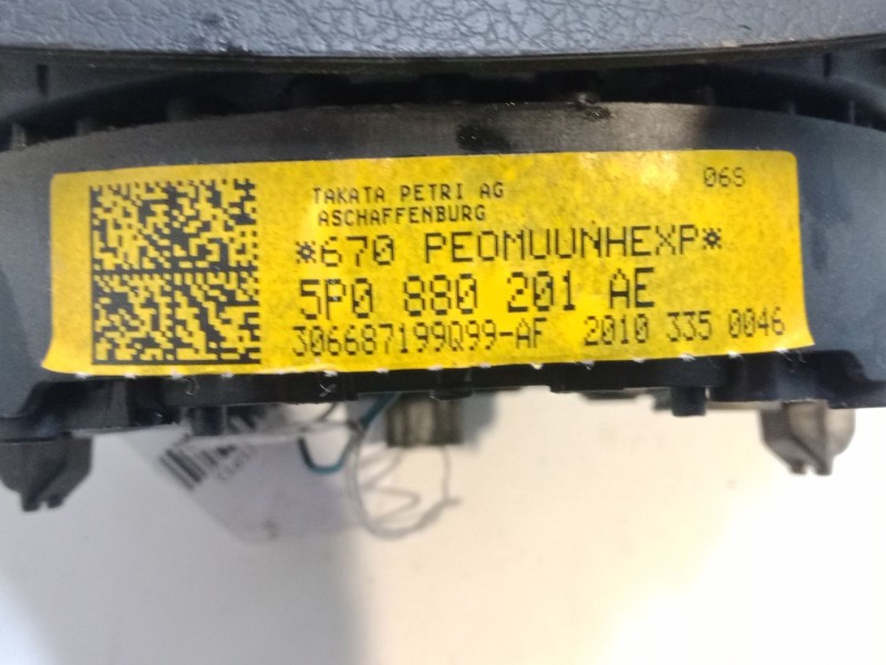 Recambio de airbag volante para seat leon (1p1) 1.4 tsi referencia OEM IAM 5P0880201AE  