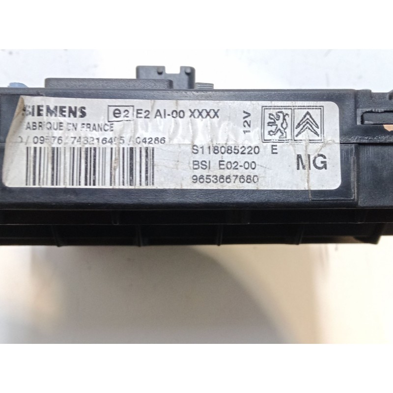 Recambio de bsi para peugeot 206 hatchback (2a/c) 1.6 hdi 110 referencia OEM IAM 9653667680 E02-00 S118085220 E