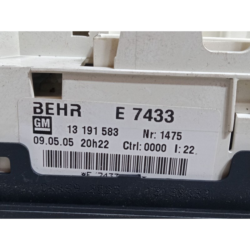 Recambio de mando calefaccion / a/a para opel meriva a monospace (x03) 1.3 cdti (e75) referencia OEM IAM E7433  