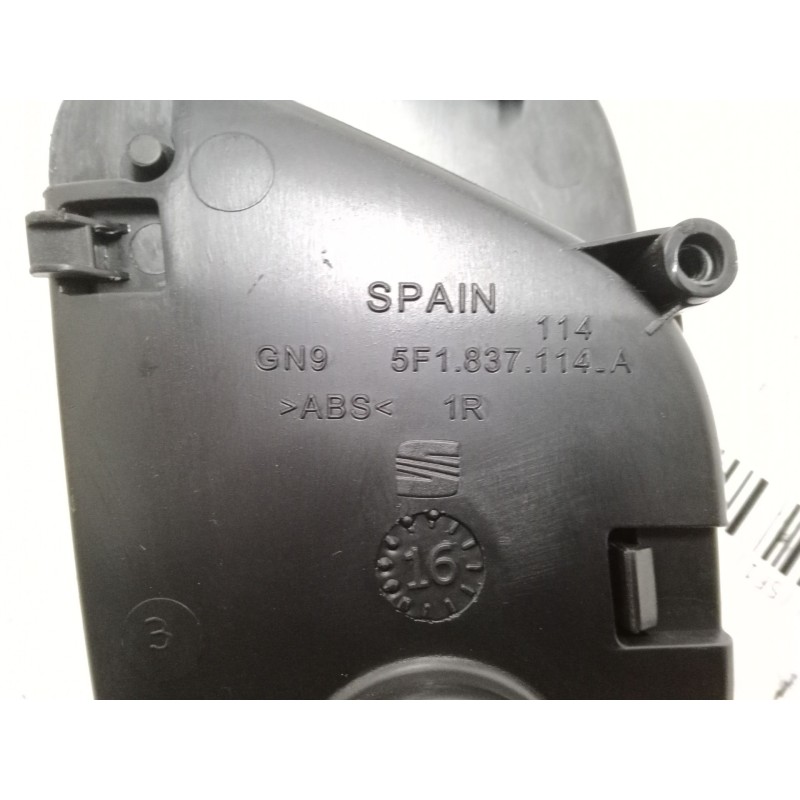 Recambio de maneta interior puerta delantera derecha para seat leon (5f1) 1.4 tsi referencia OEM IAM 5F1837114  