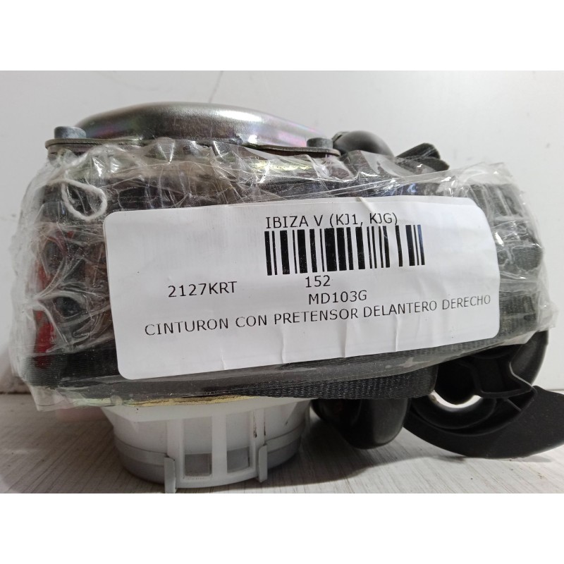 Recambio de cinturon con pretensor delantero derecho para seat ibiza v (kj1, kjg) 1.6 tdi referencia OEM IAM 0589P10026  