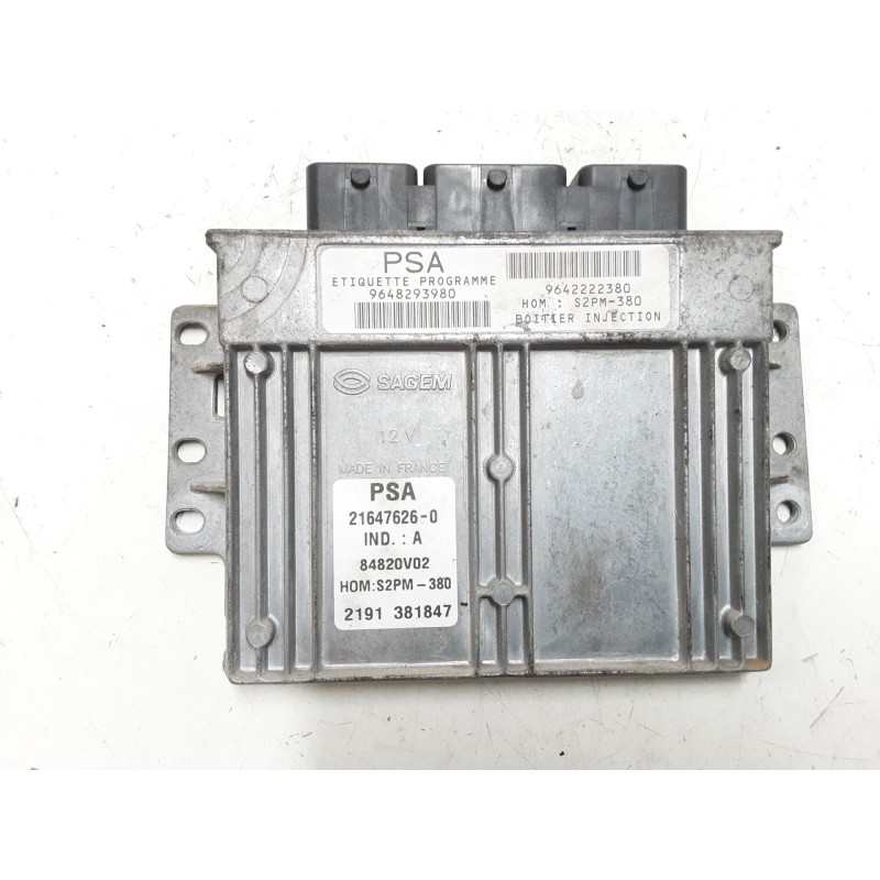 Recambio de centralita motor uce para citroën c3 i (fc_, fn_) 1.4 i referencia OEM IAM 9642222380 21647626-0 964829380