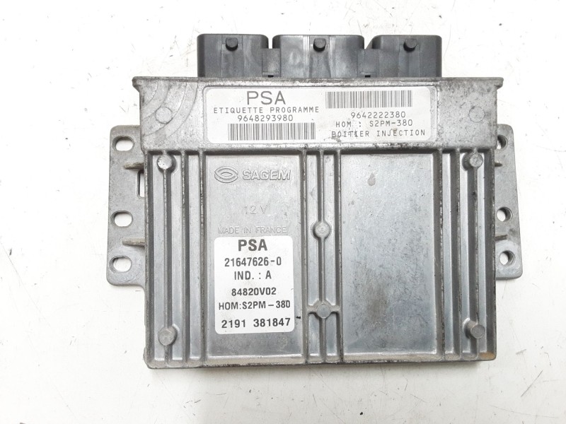 Recambio de centralita motor uce para citroën c3 i (fc_, fn_) 1.4 i referencia OEM IAM 9642222380 21647626-0 964829380