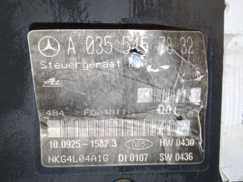 Recambio de abs para mercedes-benz clase c coupé (cl203) c 350 (203.756) referencia OEM IAM A0355457832  