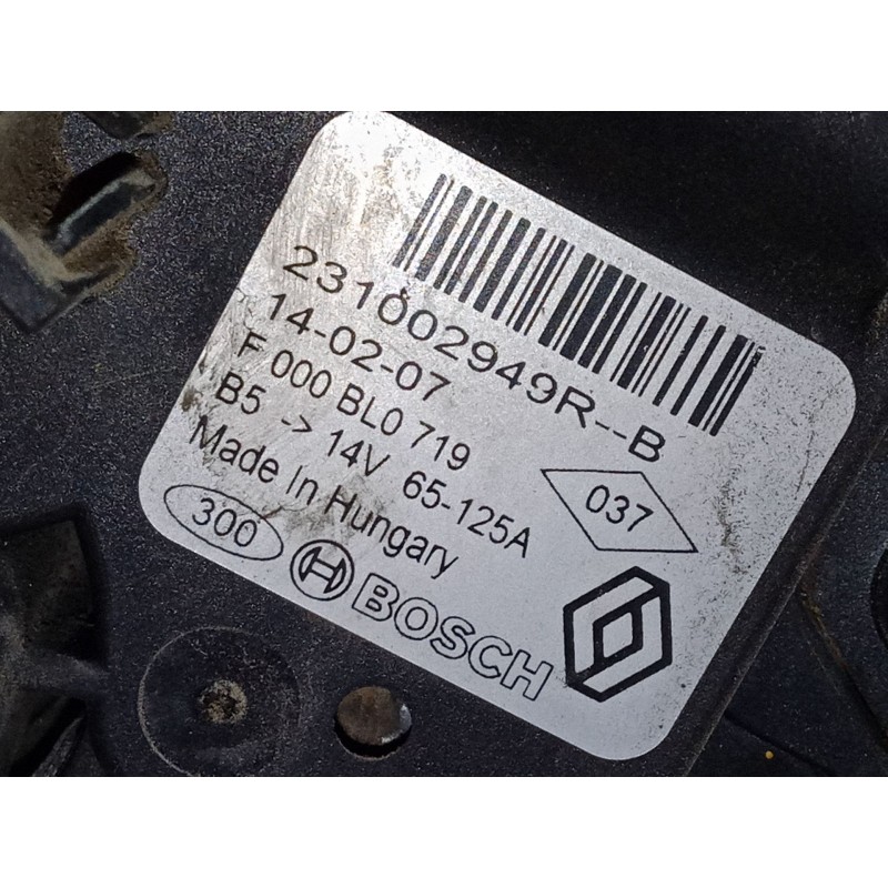 Recambio de alternador para dacia sandero ii 1.5 dci 75 / blue dci 75 (b8jw, b8m4, b8ah, b8m7, b8m6) referencia OEM IAM 23100294