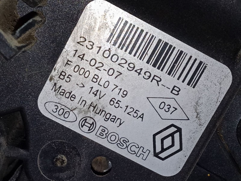 Recambio de alternador para dacia sandero ii 1.5 dci 75 / blue dci 75 (b8jw, b8m4, b8ah, b8m7, b8m6) referencia OEM IAM 23100294